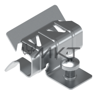 Балочный зажим с отгибом и винтом