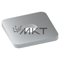 Пластина с одним отверстием толщиной 4мм