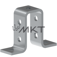 Пластина П-образная двойная вертикальная 7 отверстий