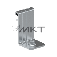 Вертикальный балочный зажим с отгибом и резьбой