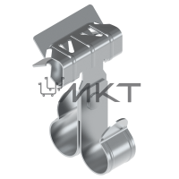 Балочный зажим под трубу двойной