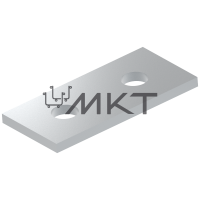 Пластина с двумя отверстиями